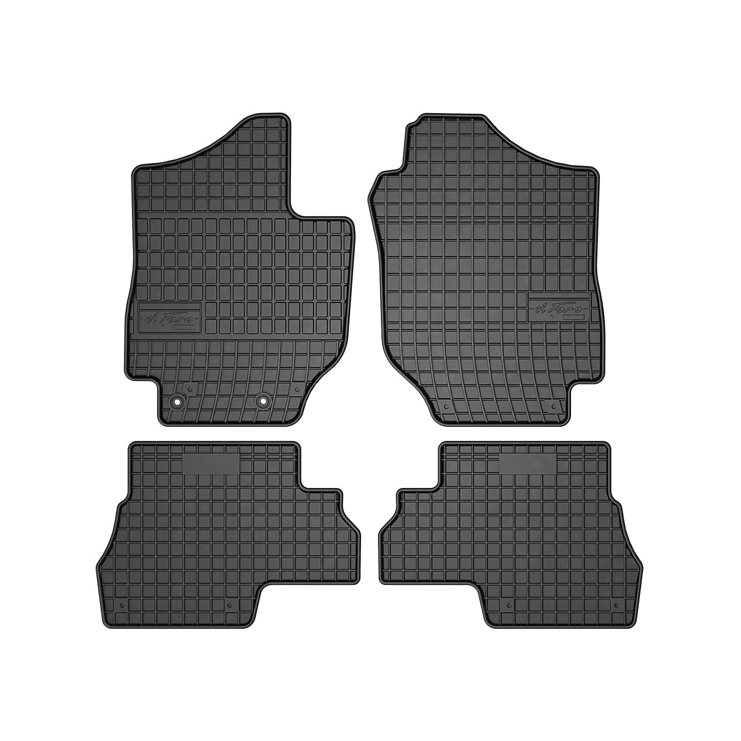 OMAC Allwetter Auto Fußmatten Automatten Kompatibel mit Suzuki Jimny IV 2018-2022 | 3D Passform Hoher Rand Gummimatten Allwetterfussmatten Gummi Schwarz von OMAC
