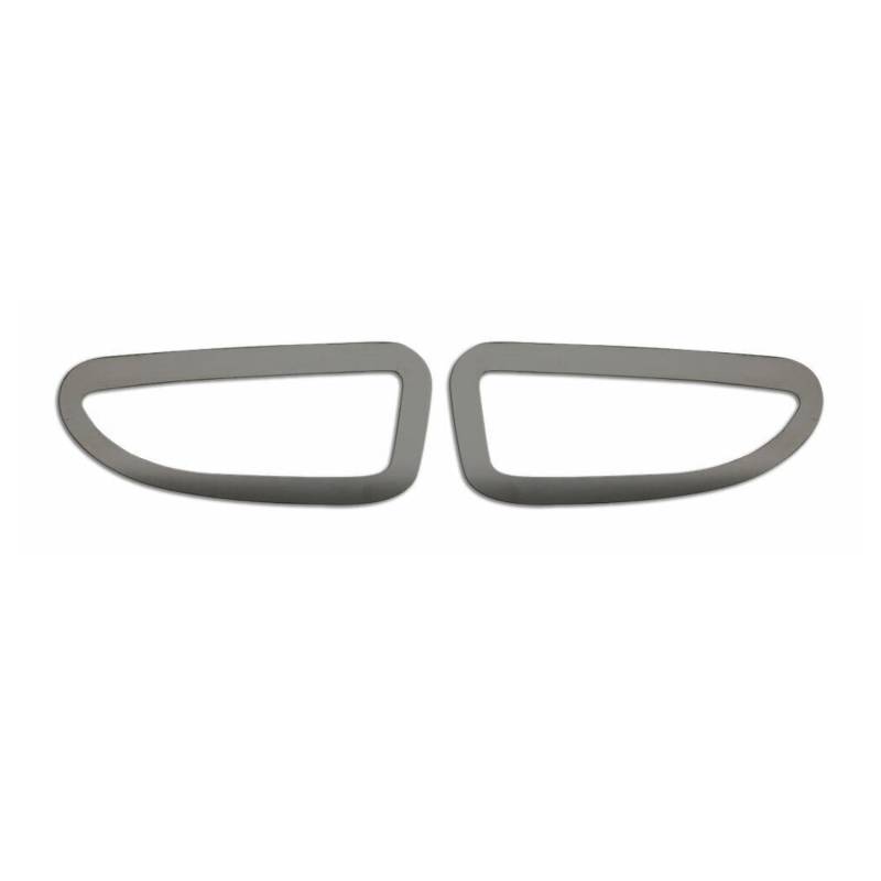 OMAC Blinkerrahmen Signalblende Seitenblinker kompatibel mit Opel Astra J 2010-2015 Chrom Dunkel von OMAC
