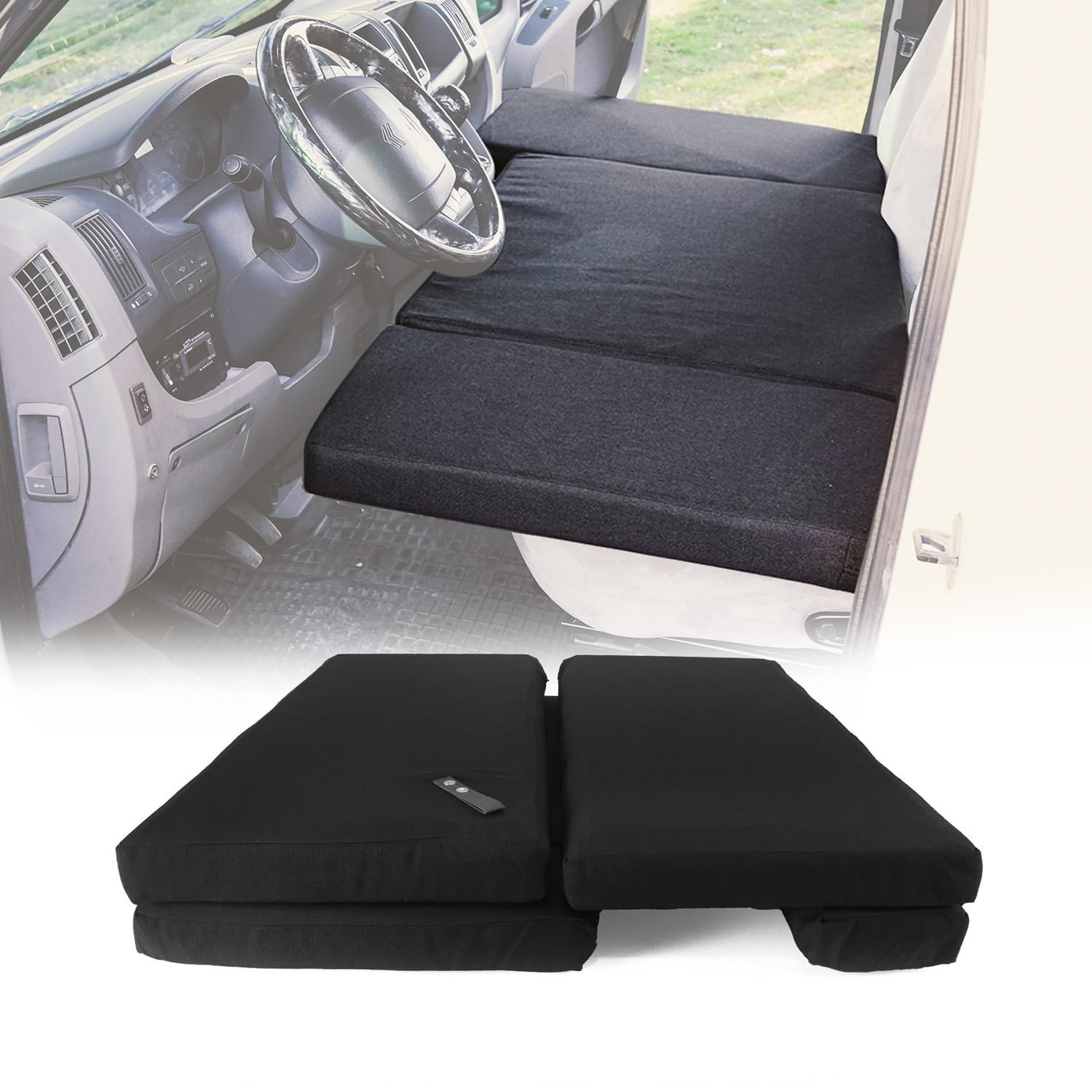 OMAC Camper Bett Fahrerhausbett Matratze für Ford Transit 2006-2014 Polyester Schwarz OMAC Camper Bett Fahrerhausbett Matratze für Ford Transit 2006-2014 Polyester Schwarz von OMAC