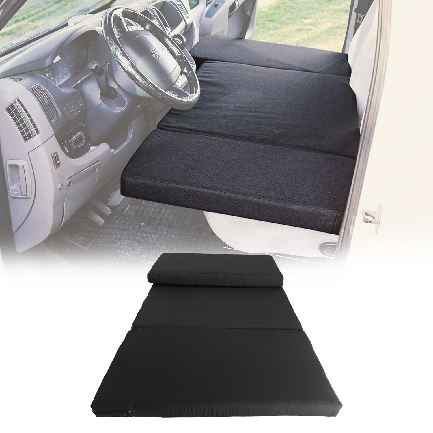 OMAC Camper Bett Fahrerhausbett Matratze kompatibel mit FIAT Ducato 1993-2006 Polyester Schwarz OMAC Camper Bett Fahrerhausbett Matratze kompatibel mit FIAT Ducato 1993-2006 Polyester Schwarz von OMAC