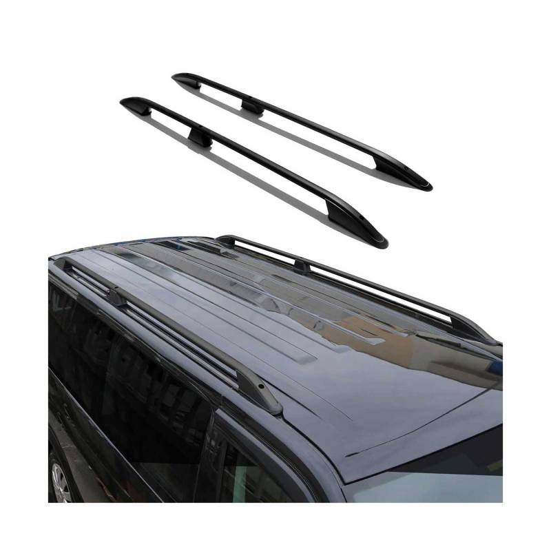 Dachreling Dachgepäckträger für Renault Kangoo 2008-2024 L1 Kurzer Alu Schwarz von OMAC