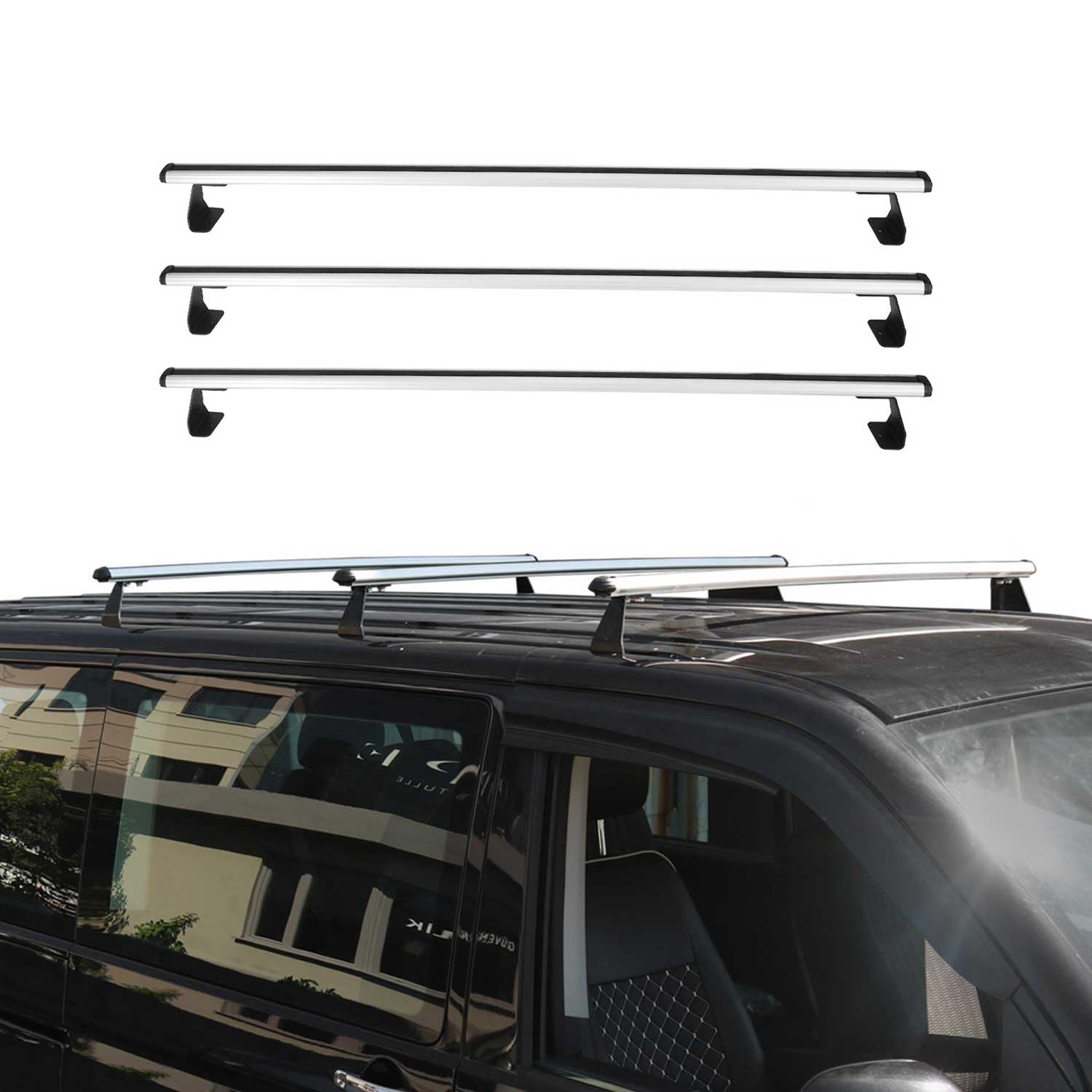 Dachträger Gepäckträger Relingträger für Nissan NV200 2010-2025 Alu Grau 3X Dachträger Gepäckträger Relingträger für Nissan NV200 2010-2025 Alu Grau 3X von OMAC