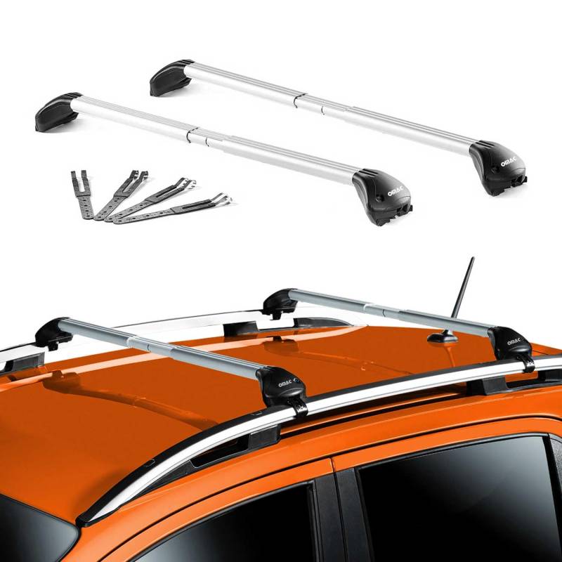 OMAC Dachträger Grundträger für Hyundai Atos MX 1997-2008 5 türig Alu Silber 2X ABE von OMAC