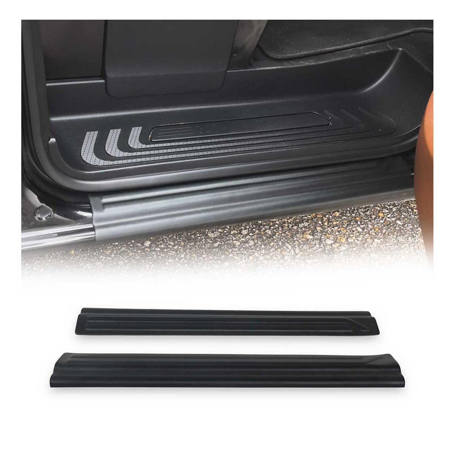 Einstiegsleisten Türschweller für Mercedes Vito W447 2014-2025 ABS Schwarz 2tlg Einstiegsleisten Türschweller für Mercedes Vito W447 2014-2025 ABS Schwarz 2tlg von OMAC