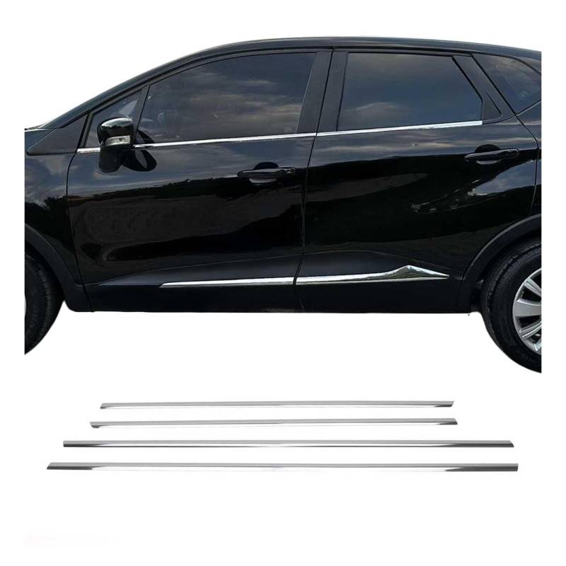 Fensterleisten Zierleisten für Renault Captur 2013-2025 Edelstahl Chrom 4tlg von OMAC