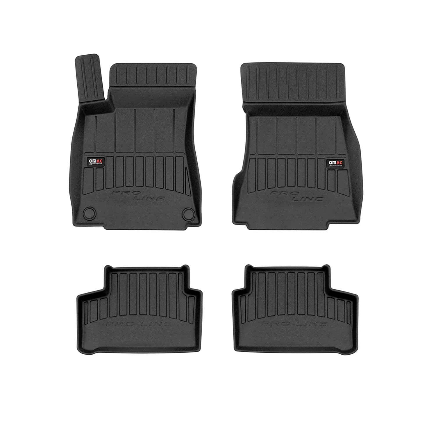 OMAC Gummi Fußmatten kompatibel mit Mercedes B Klasse W247 2019-2023 Premium TPE Automatten von OMAC