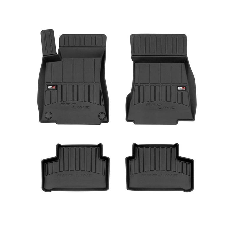 OMAC Gummi Fußmatten für Mercedes B Klasse W247 2019-2025 Premium TPE Schwarz 4X von OMAC