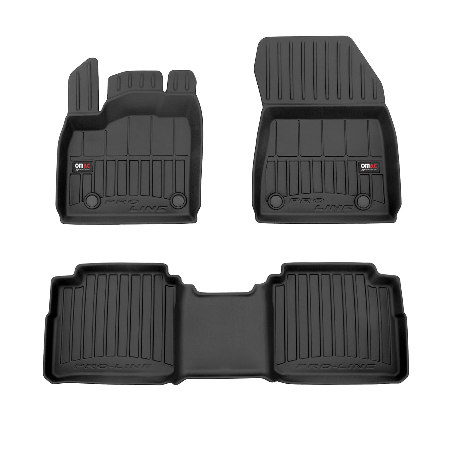 Fußmatten Gummimatten für Nissan X-Trail IV T33 2021-2025 Premium Schwarz TPE 3X Fußmatten Gummimatten für Nissan X-Trail IV T33 2021-2025 Premium Schwarz TPE 3X von OMAC