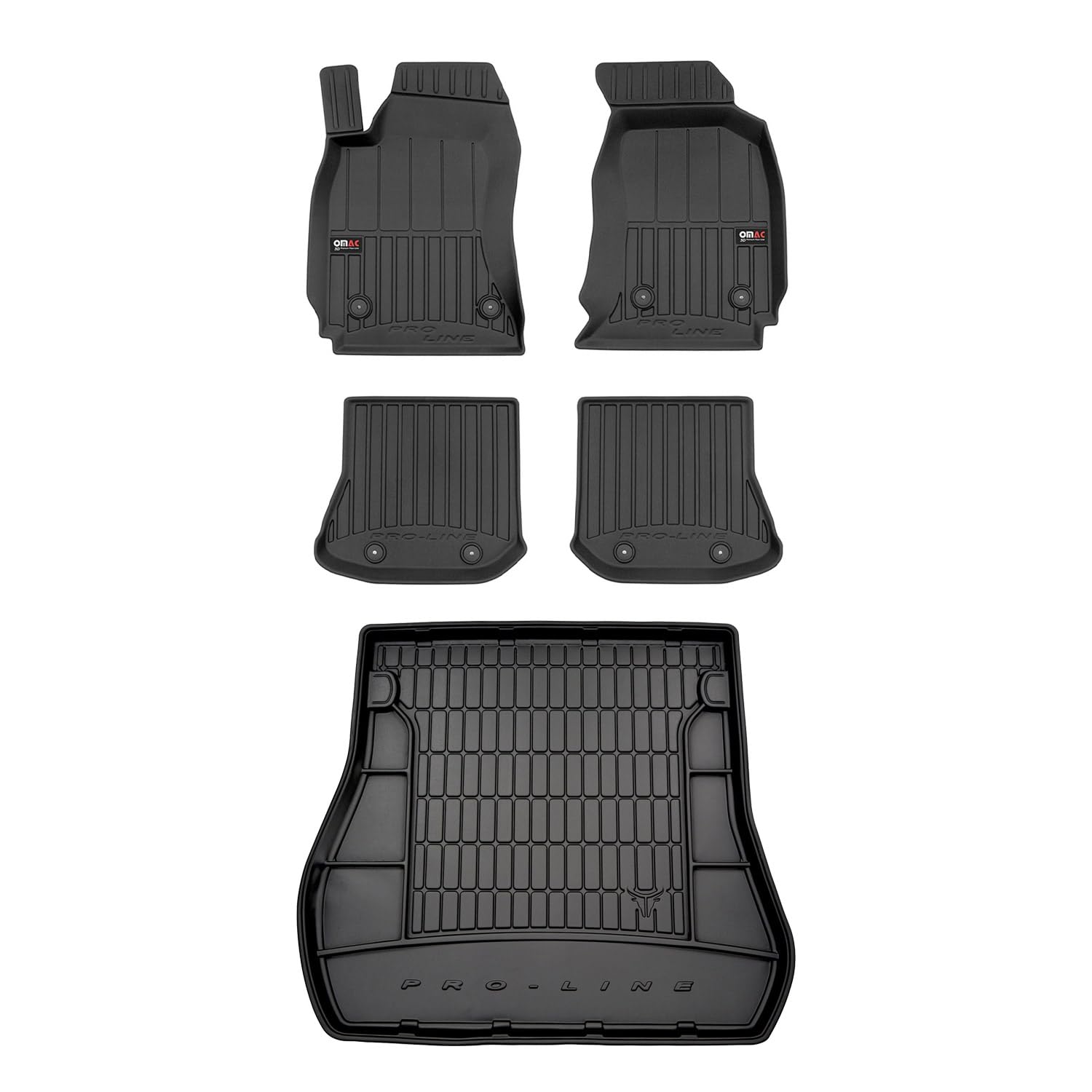OMAC Fußmatten & Kofferraumwanne Set kompatibel mit Audi A4 B5 Avant 1994-2001 Gummi 5X OMAC Fußmatten & Kofferraumwanne Set kompatibel mit Audi A4 B5 Avant 1994-2001 Gummi 5X von OMAC