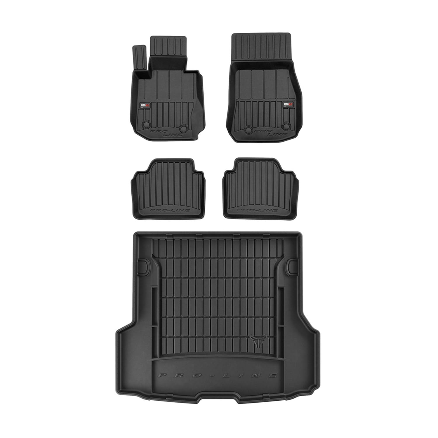 OMAC Fußmatten & Kofferraumwanne Set kompatibel mit BMW 4er F36 2013-2017 Gummi Schwarz 5X OMAC Fußmatten & Kofferraumwanne Set kompatibel mit BMW 4er F36 2013-2017 Gummi Schwarz 5X von OMAC
