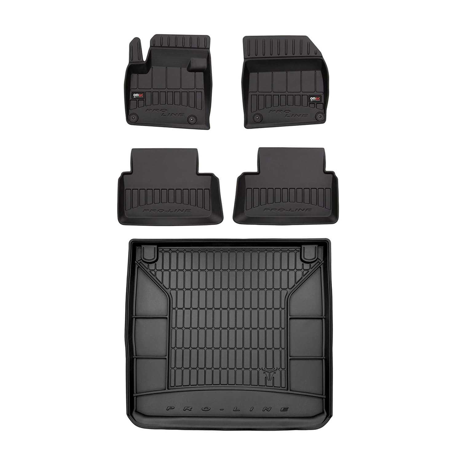 OMAC Fußmatten & Kofferraumwanne Set kompatibel mit Citroen C5 2008-2017 Gummi Schwarz 5X OMAC Fußmatten & Kofferraumwanne Set kompatibel mit Citroen C5 2008-2017 Gummi Schwarz 5X von OMAC