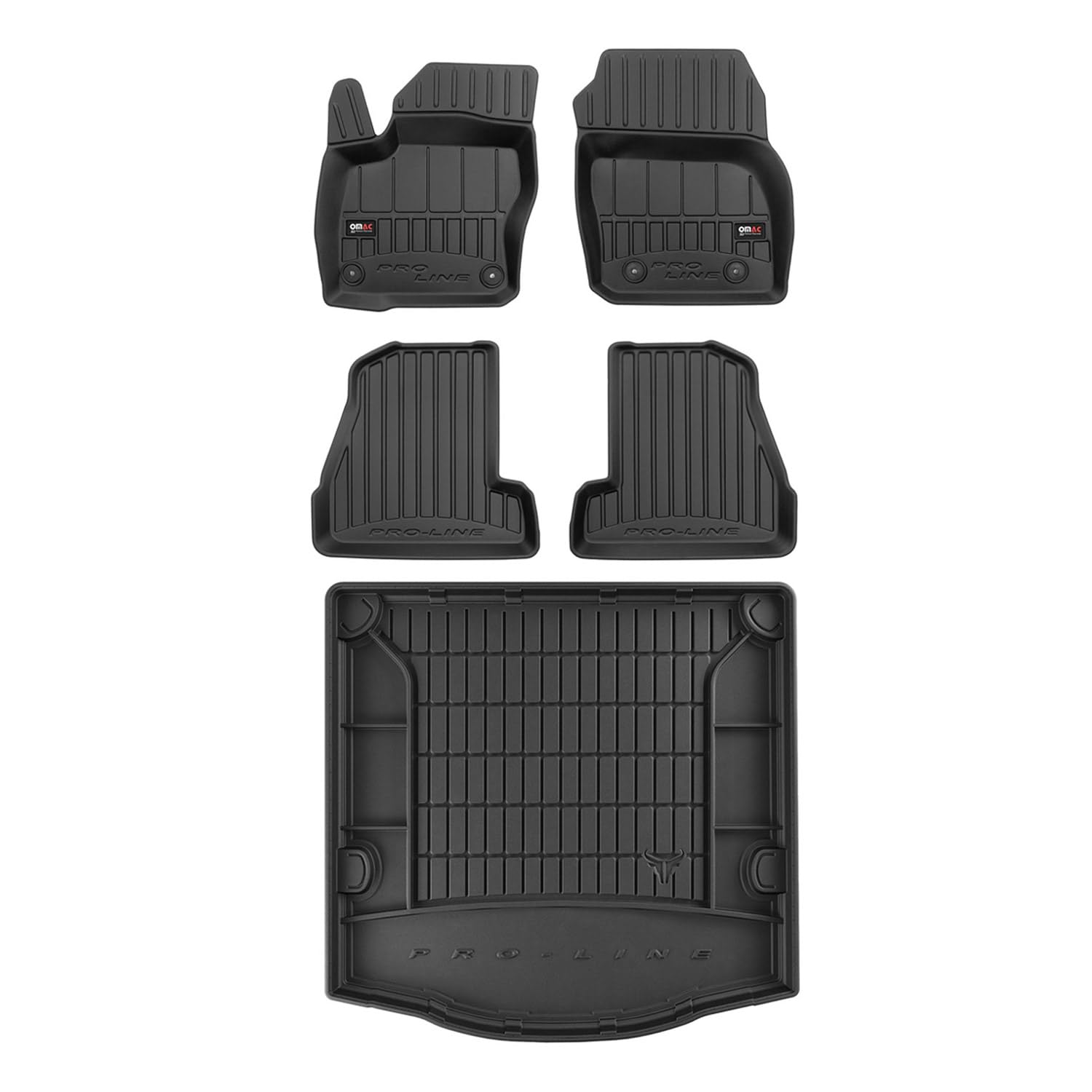 OMAC Fußmatten & Kofferraumwanne Set kompatibel mit Ford Focus mk3 2011-2018 Limo Gummi TPE OMAC Fußmatten & Kofferraumwanne Set kompatibel mit Ford Focus mk3 2011-2018 Limo Gummi TPE von OMAC