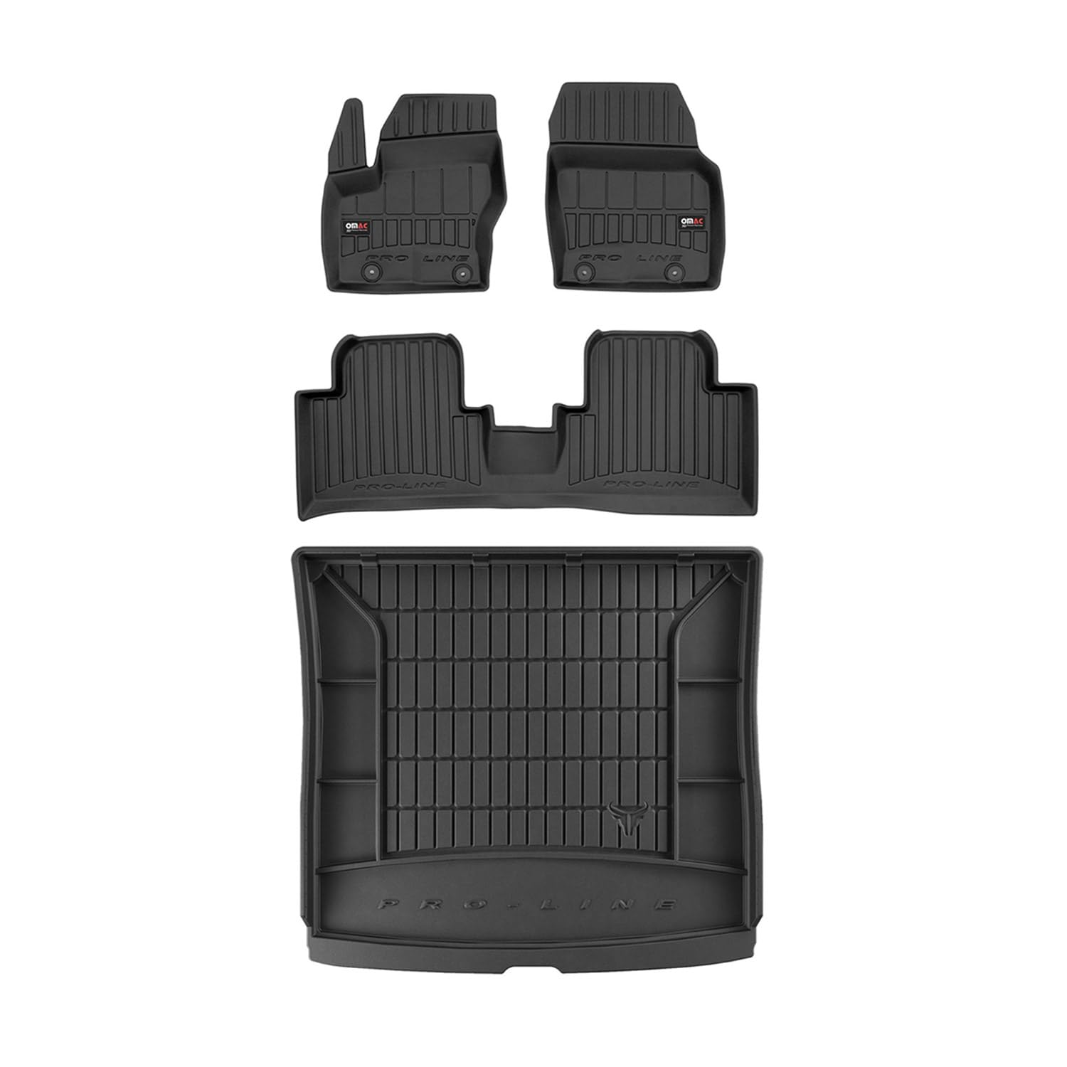 OMAC Fußmatten & Kofferraumwanne Set kompatibel mit Ford Grand C-Max 2010-2019 Gummi 4X OMAC Fußmatten & Kofferraumwanne Set kompatibel mit Ford Grand C-Max 2010-2019 Gummi 4X von OMAC