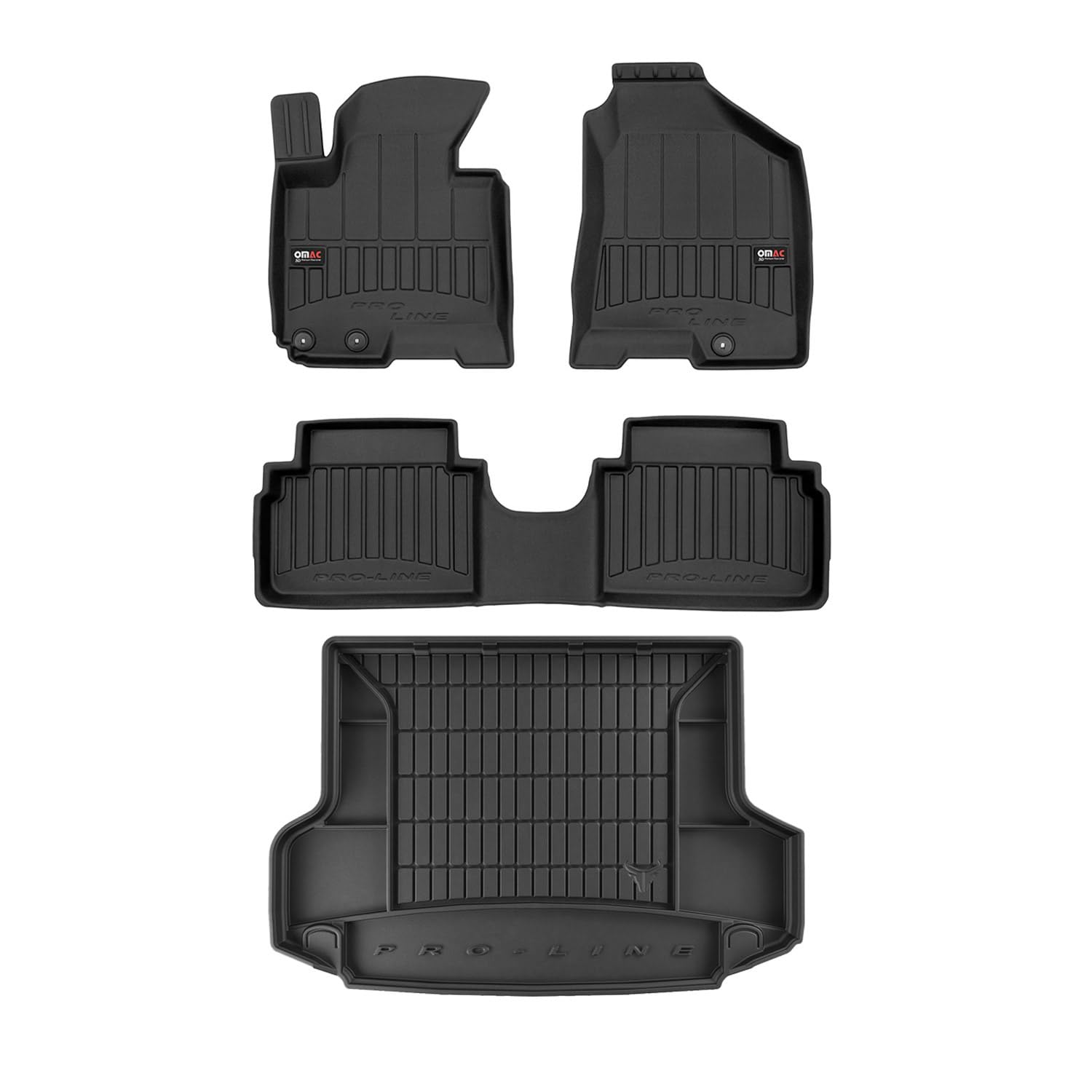 OMAC Fußmatten & Kofferraumwanne Set kompatibel mit Hyundai ix35 2009-2015 Gummi Schwarz 4X OMAC Fußmatten & Kofferraumwanne Set kompatibel mit Hyundai ix35 2009-2015 Gummi Schwarz 4X von OMAC