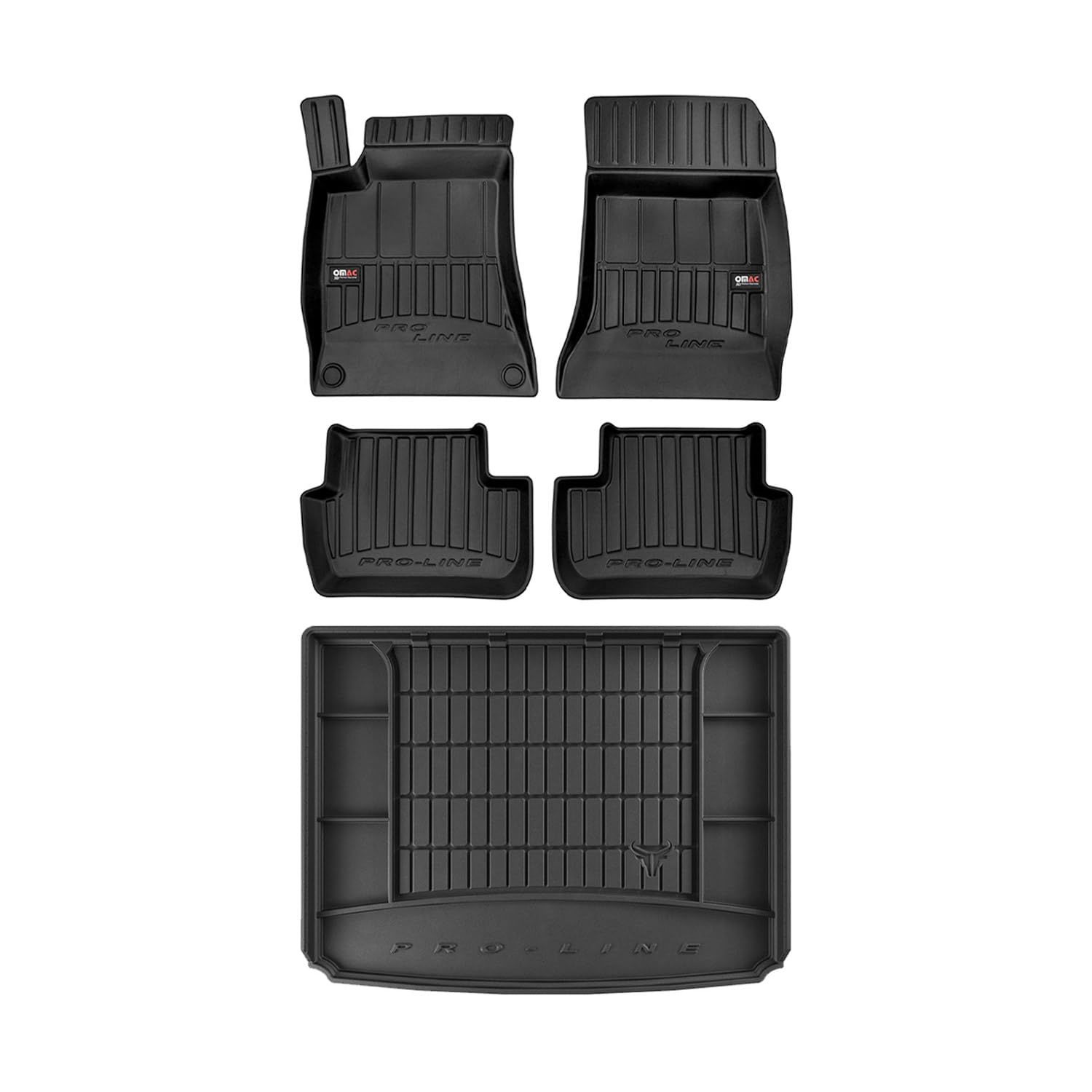 OMAC Fußmatten & Kofferraumwanne Set kompatibel mit Mercedes B Klasse W246 2011-2018 Gummi OMAC Fußmatten & Kofferraumwanne Set kompatibel mit Mercedes B Klasse W246 2011-2018 Gummi von OMAC
