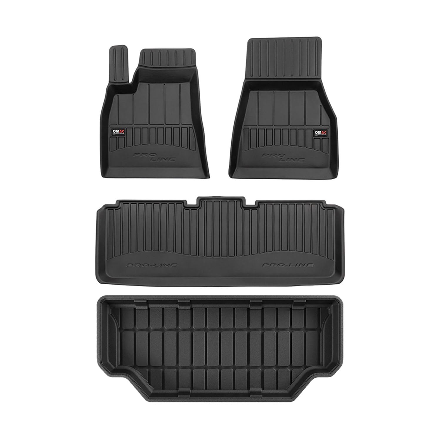 OMAC Fußmatten & Kofferraumwanne Set für Tesla Model S 2012-2025 Gummi 4X OMAC Fußmatten & Kofferraumwanne Set für Tesla Model S 2012-2025 Gummi 4X von OMAC