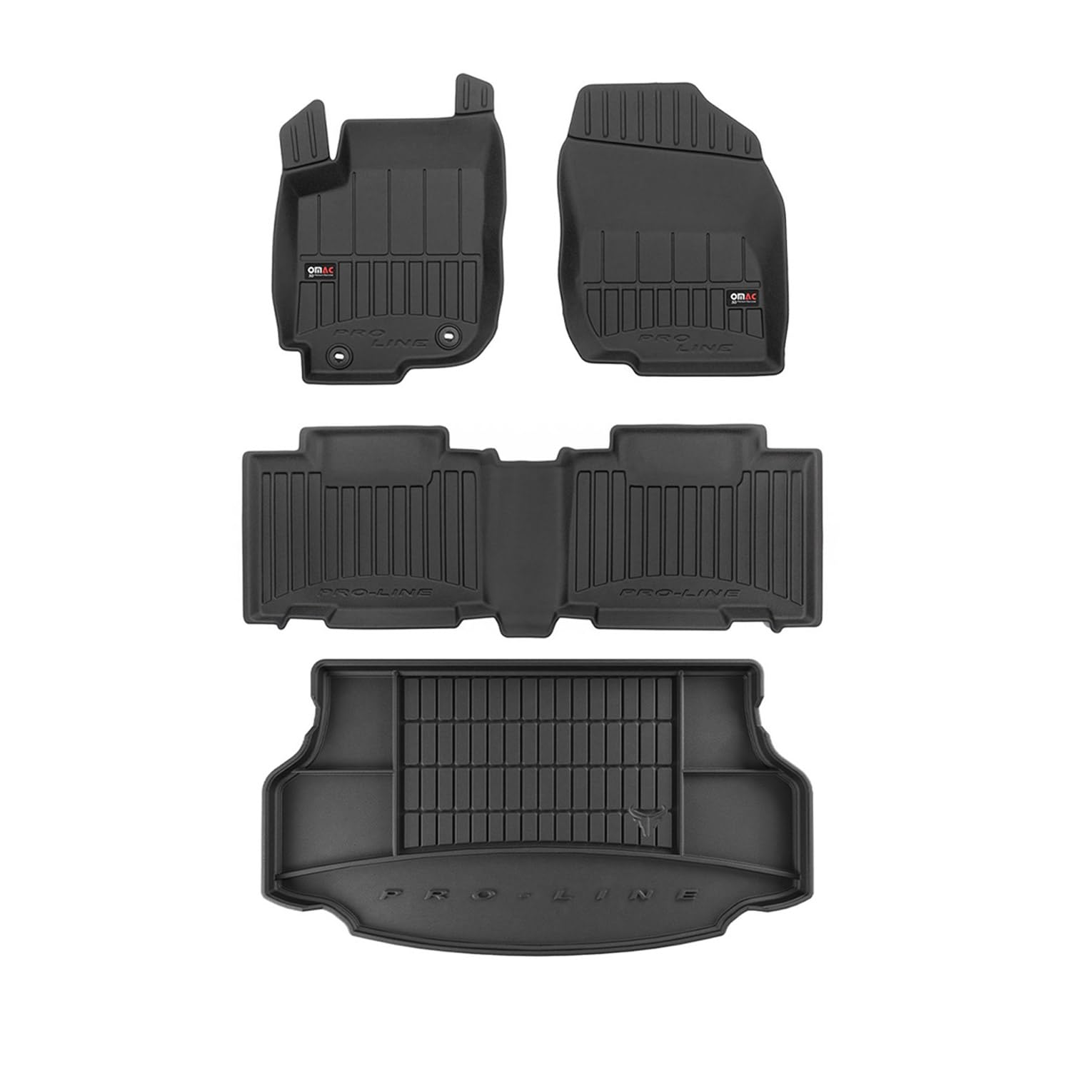 OMAC Fußmatten & Kofferraumwanne Set kompatibel mit Toyota RAV4 2013-2019 Schwarz Gummi 5X OMAC Fußmatten & Kofferraumwanne Set kompatibel mit Toyota RAV4 2013-2019 Schwarz Gummi 5X von OMAC