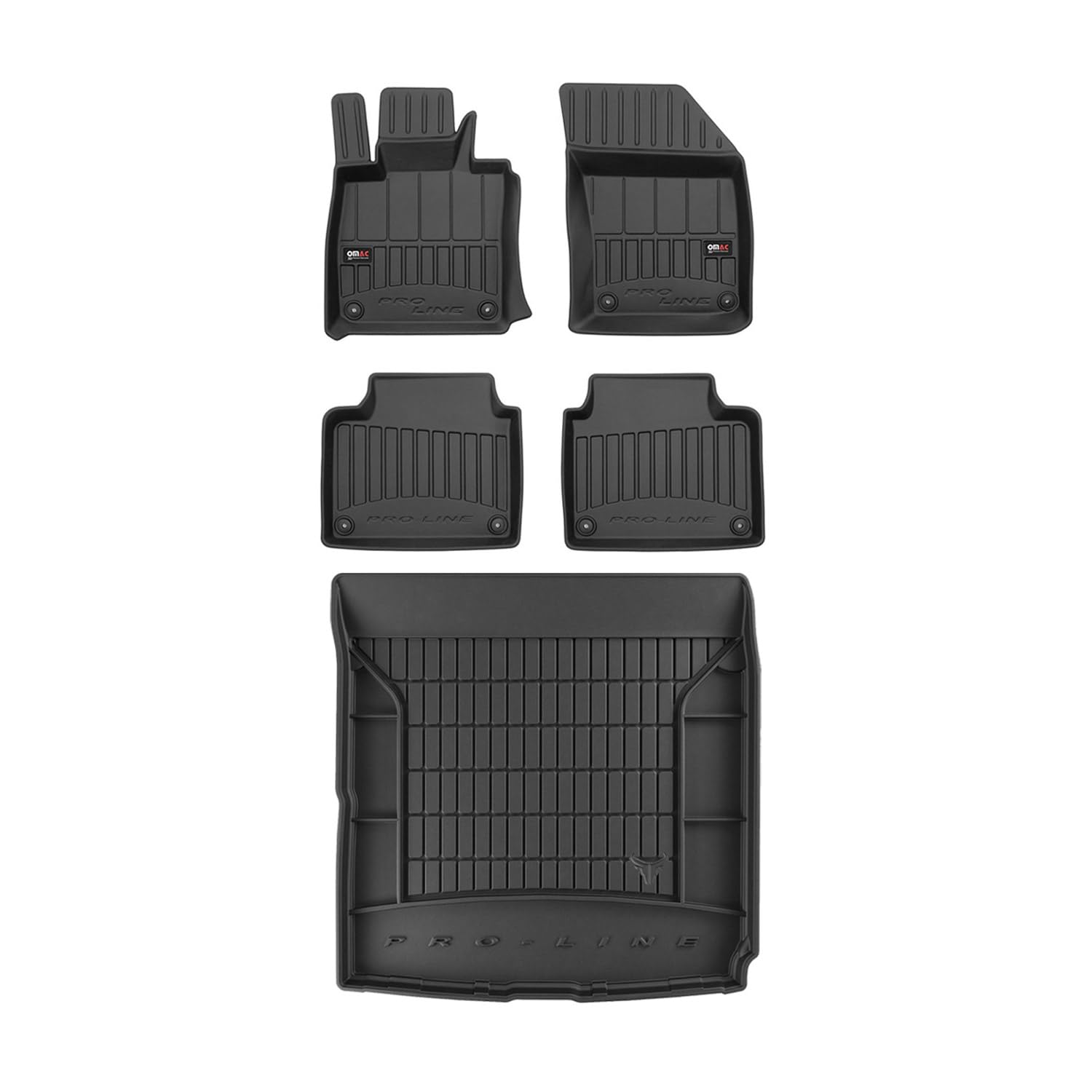 OMAC Fußmatten & Kofferraumwanne Set kompatibel mit Volvo S90 2016-2020 Gummi Schwarz 5X OMAC Fußmatten & Kofferraumwanne Set kompatibel mit Volvo S90 2016-2020 Gummi Schwarz 5X von OMAC