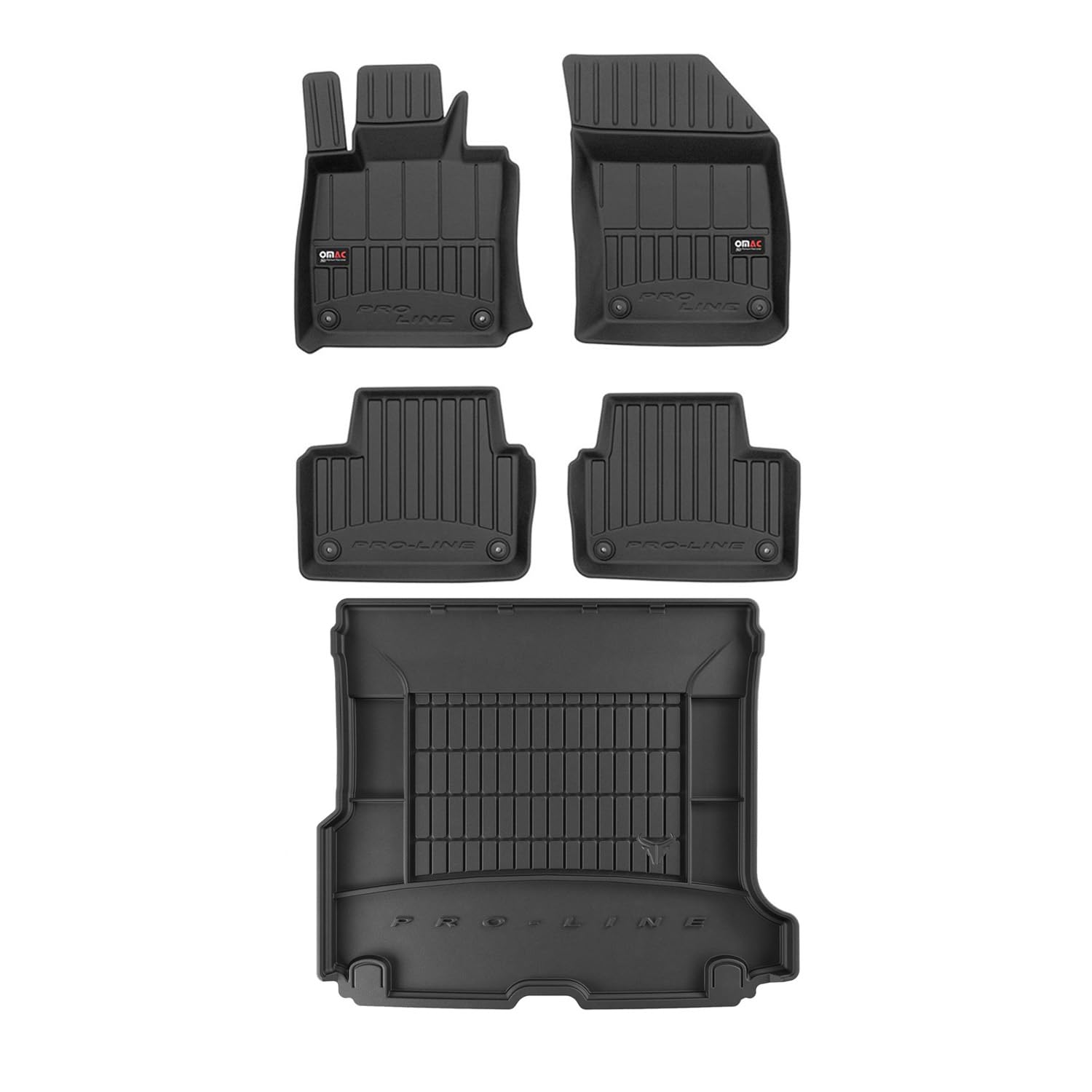 OMAC Fußmatten & Kofferraumwanne Set für Volvo V60 2018-2025 Gummi Schwarz 5X OMAC Fußmatten & Kofferraumwanne Set für Volvo V60 2018-2025 Gummi Schwarz 5X von OMAC