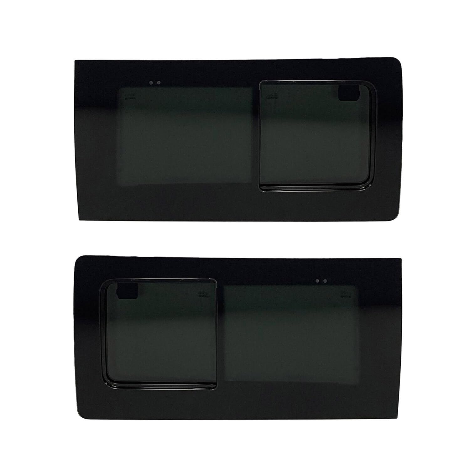 Seitenfenster Autoglas kompatibel mit Ford Transit Custom 2014-2023 Links Rechts L1 L2 Set von OMAC