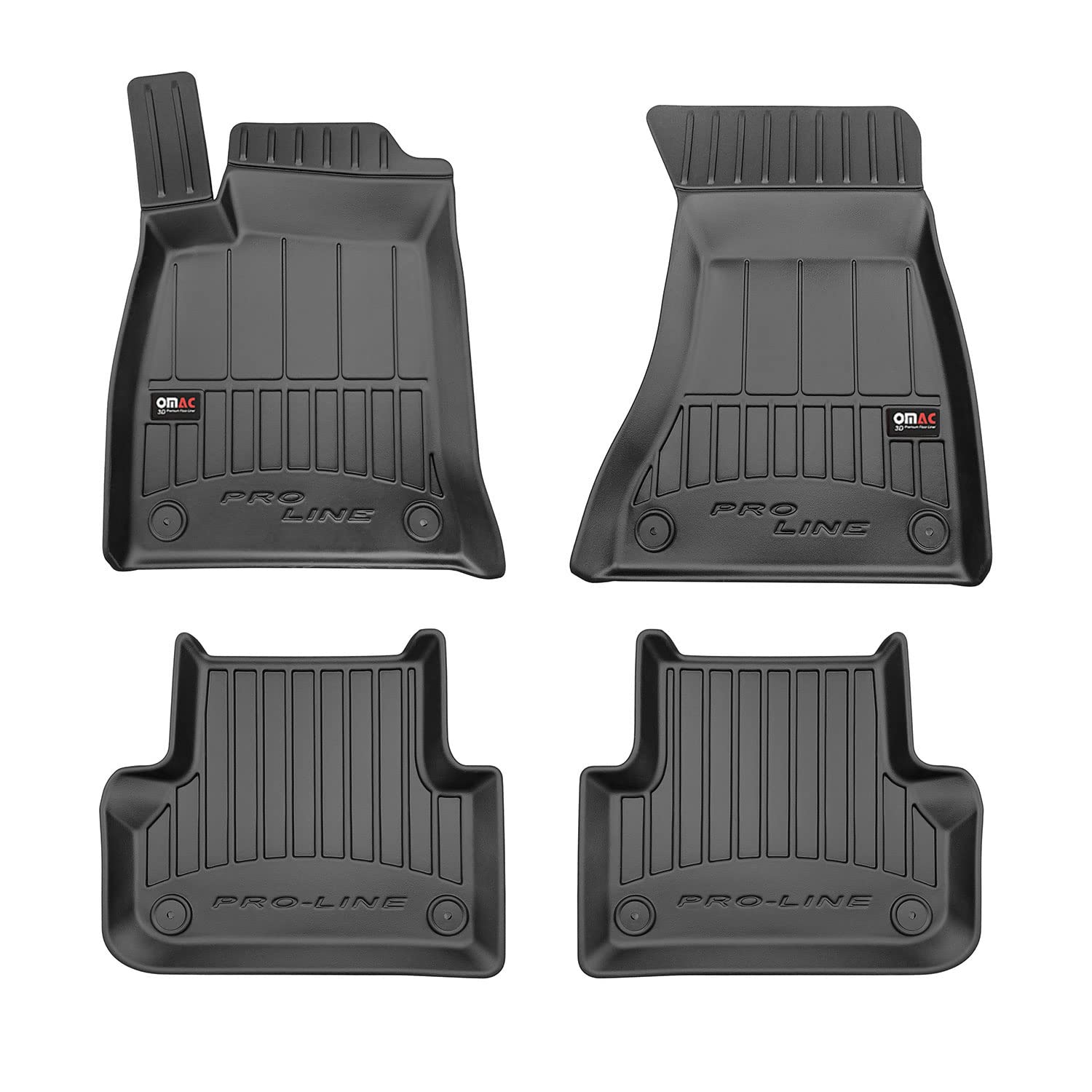 OMAC Gummi Fußmatten kompatibel mit Audi A4 Avant Kombi Limo 2015-2023 Premium TPE Automatten von OMAC