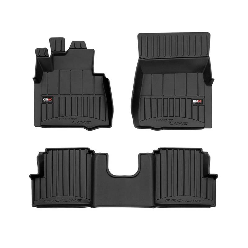OMAC Gummi Fußmatten kompatibel mit Mercedes G Klasse W463 1990-2018 Premium TPE Schwarz 3X von OMAC