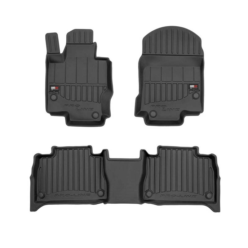 OMAC Gummi Fußmatten kompatibel mit Mercedes GLE Coupe C167 2020-2024 Premium TPE 3X von OMAC