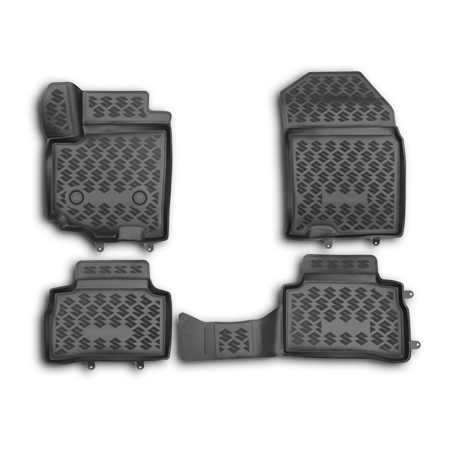 OMAC Gummimatten Fußmatten kompatibel mit Suzuki Vitara 2015-2024 TPE Automatten Schwarz 4X von OMAC