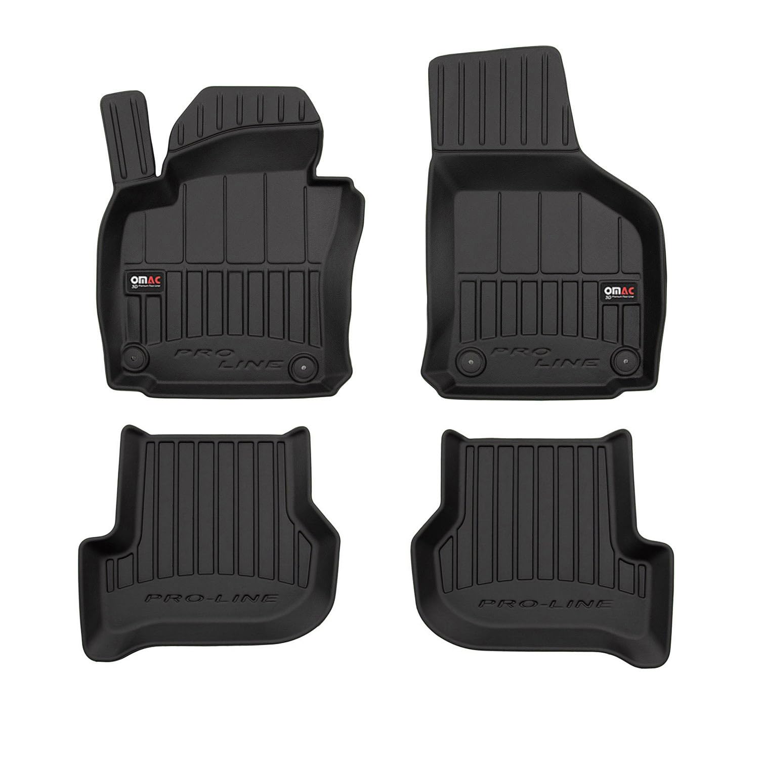 OMAC Gummi Fußmatten kompatibel mit VW Golf Mk5 Mk6 GTI 2003-2013 Premium Gummi Schwarz 4X OMAC Gummi Fußmatten kompatibel mit VW Golf Mk5 Mk6 GTI 2003-2013 Premium Gummi Schwarz 4X von OMAC