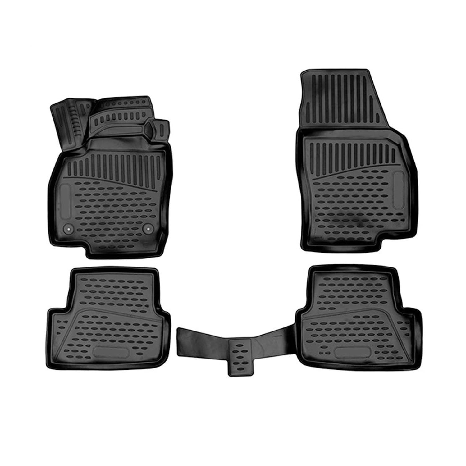 OMAC Gummimatten Fußmatten kompatibel mit Seat Arona 2017-2021 TPE Automatten Schwarz 4X OMAC Gummimatten Fußmatten kompatibel mit Seat Arona 2017-2021 TPE Automatten Schwarz 4X von OMAC