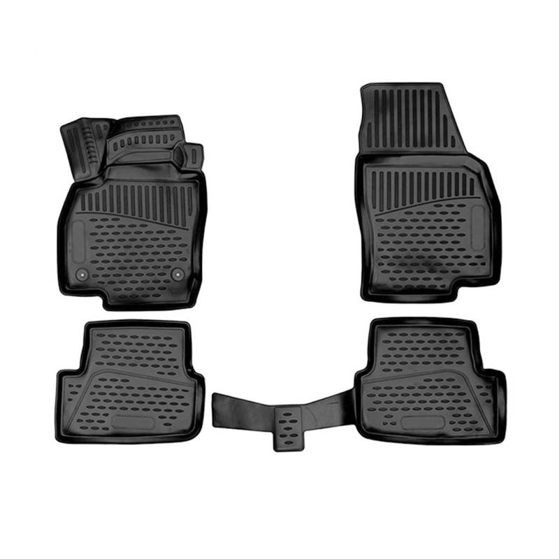 OMAC Gummimatten Fußmatten kompatibel mit Seat Arona 2017-2021 TPE Automatten Schwarz 4X von OMAC