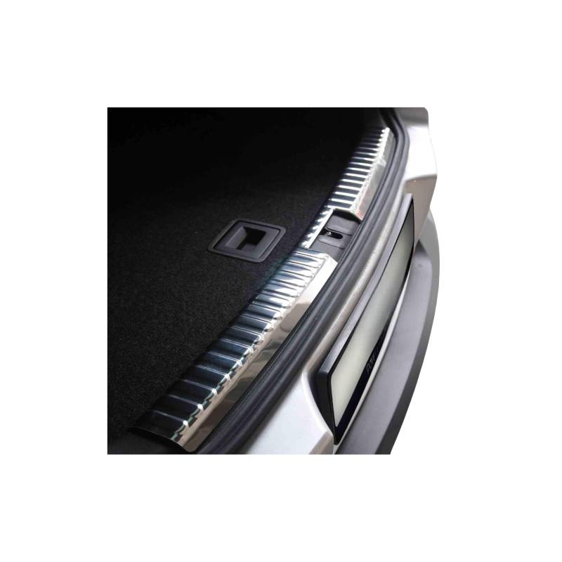 OMAC Ladekantenschutz Stoßstangenschutz kompatibel mit VW Tiguan 2007-2016 Edelstahl Silber 1tlg von OMAC