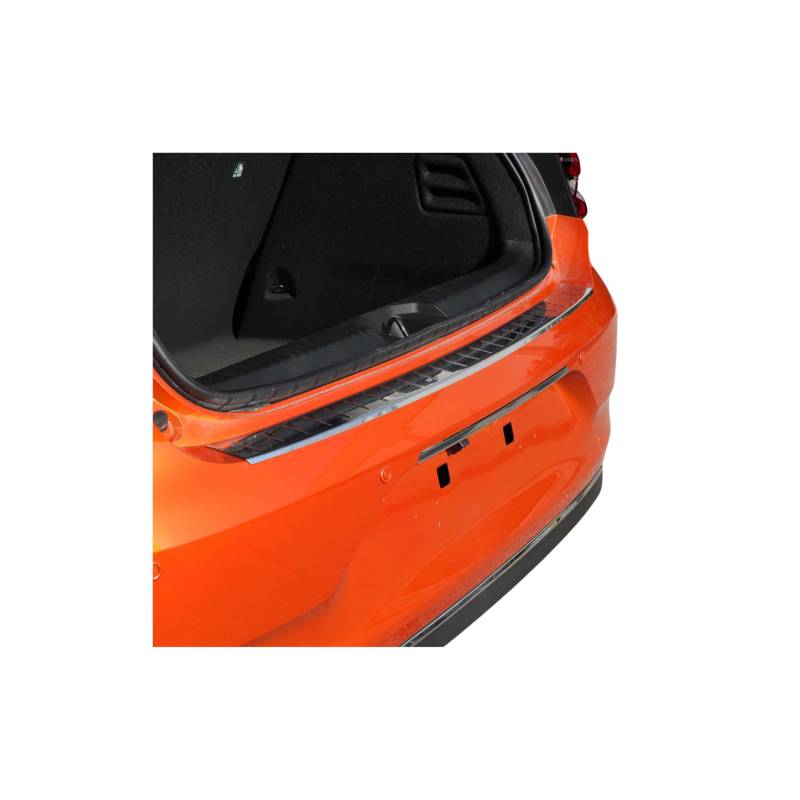 Ladekantenschutz Stoßstangenschutz für Renault Clio 2019-2025 Edelstahl Silber von OMAC