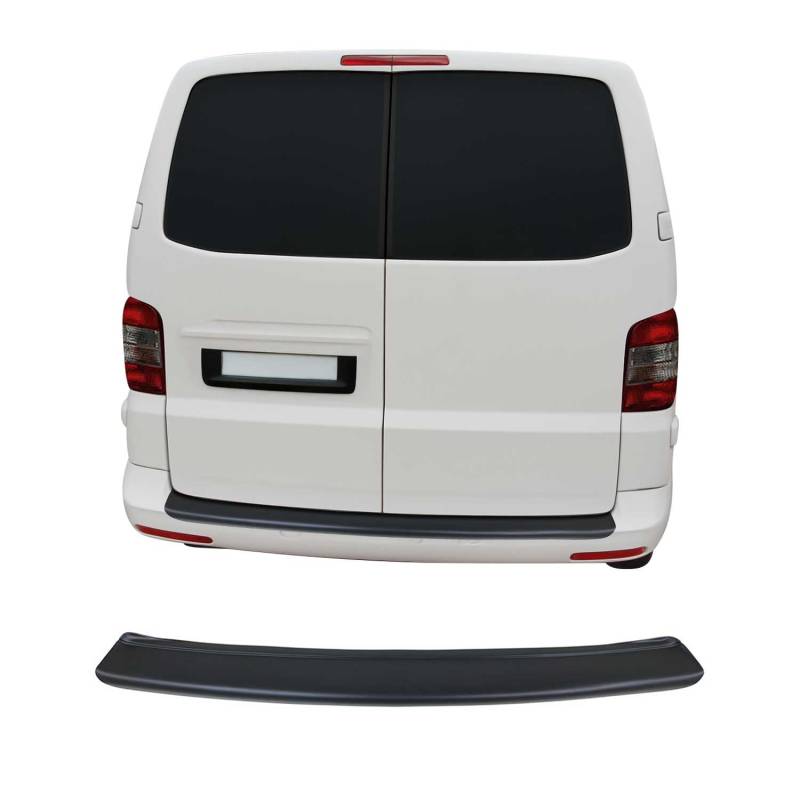 OMAC Ladekantenschutz Stoßstange für VW T6 T6.1 ab 2015 Doppeflügel Schwarz ABS von OMAC