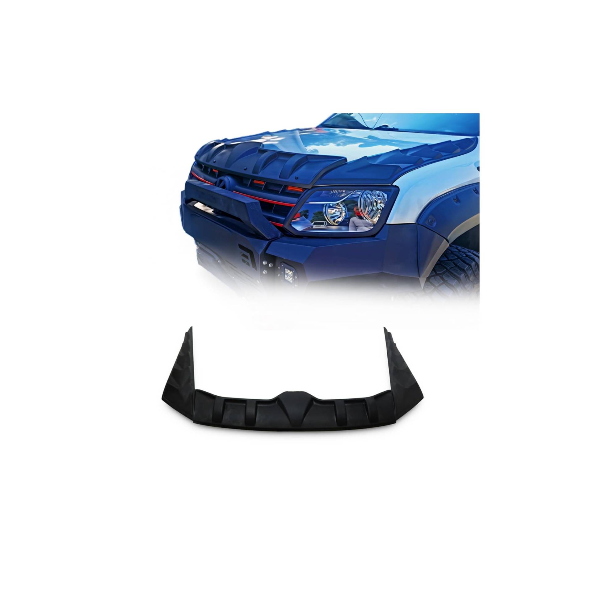 OMAC Motorhaube Deflektor Insekten Steinschlagschutz kompatibel mit VW Amarok 2010-2022 3tlg OMAC Motorhaube Deflektor Insekten Steinschlagschutz kompatibel mit VW Amarok 2010-2022 3tlg von OMAC