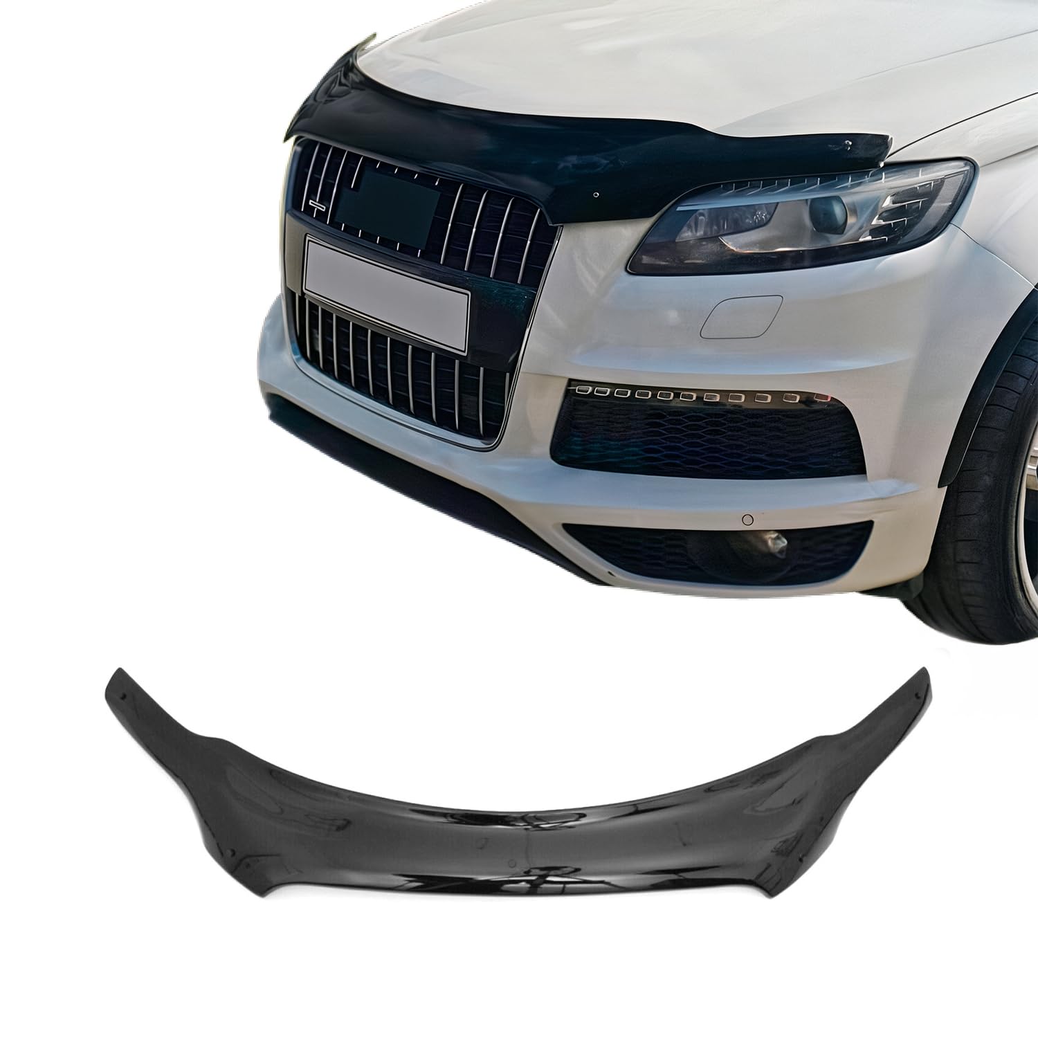 Motorhaube Deflektor Insekten Steinschlagschutz kompatibel mit Audi Q7 4LB 2006-2015 Dunkel Motorhaube Deflektor Insekten Steinschlagschutz kompatibel mit Audi Q7 4LB 2006-2015 Dunkel von OMAC