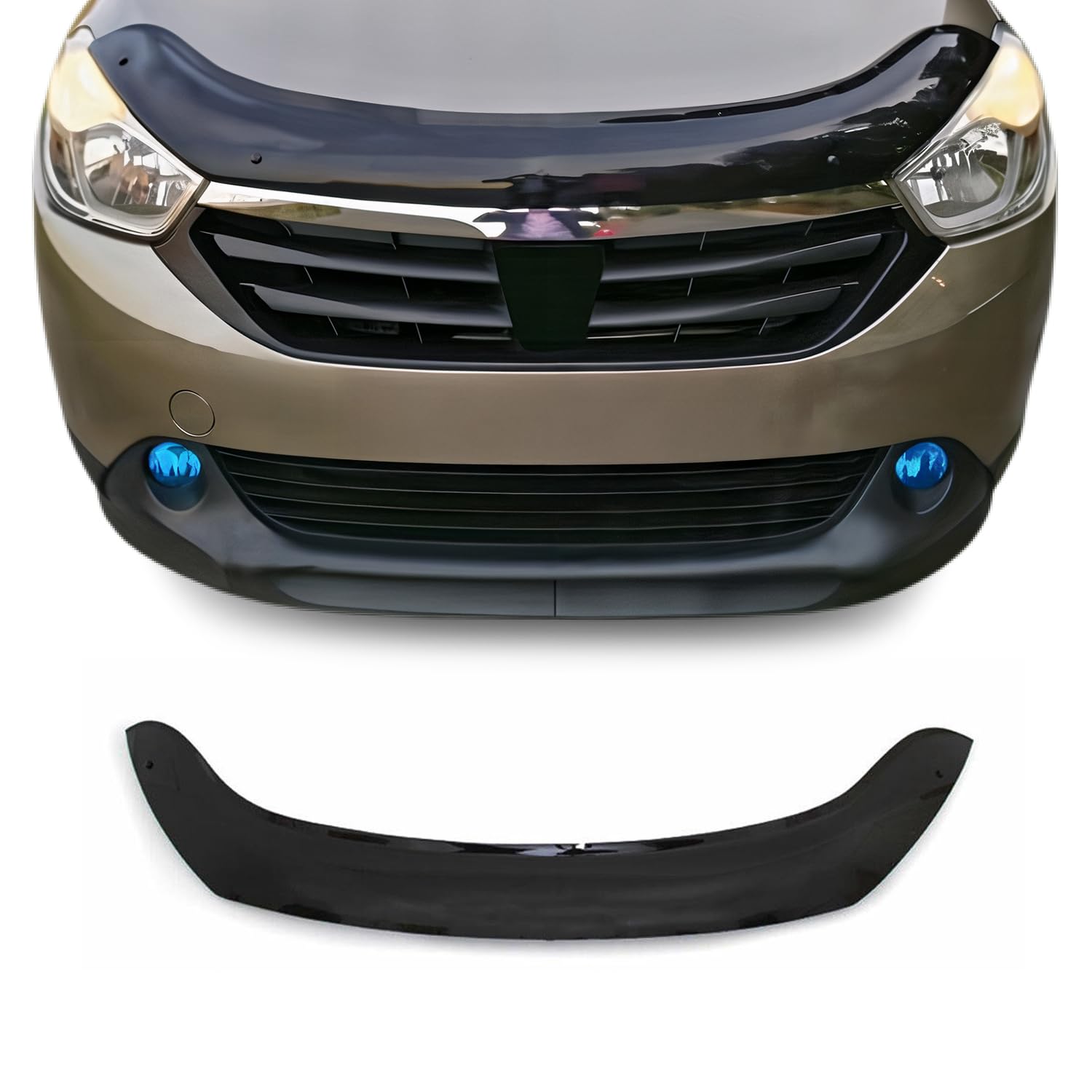 OMAC Motorhaube Deflektor Insekten Steinschlagschutz kompatibel mit Dacia Dokker 2012-21 Dunkel OMAC Motorhaube Deflektor Insekten Steinschlagschutz kompatibel mit Dacia Dokker 2012-21 Dunkel von OMAC