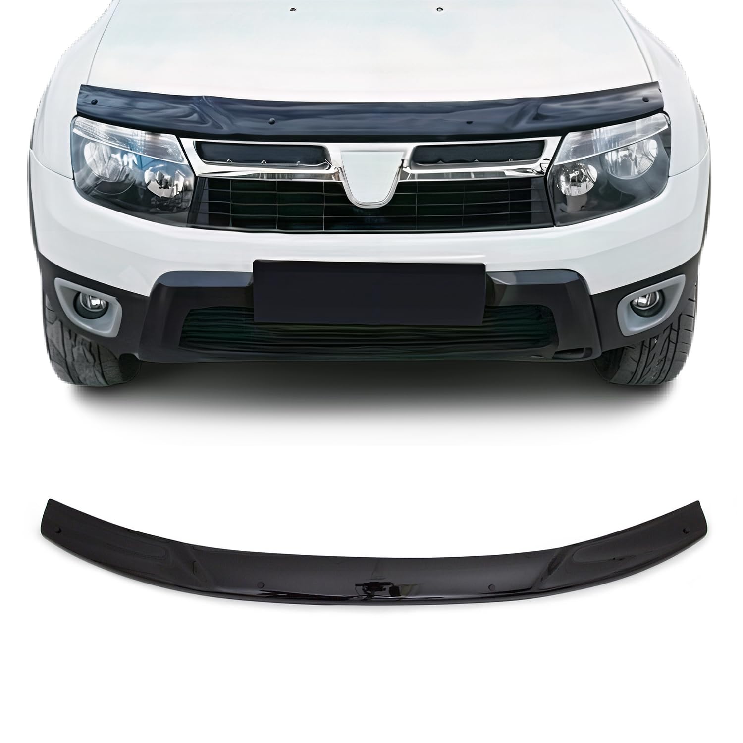 OMAC Motorhaube Deflektor Insekten Steinschlagschutz kompatibel mit Dacia Duster 2010-17 Dunkel OMAC Motorhaube Deflektor Insekten Steinschlagschutz kompatibel mit Dacia Duster 2010-17 Dunkel von OMAC