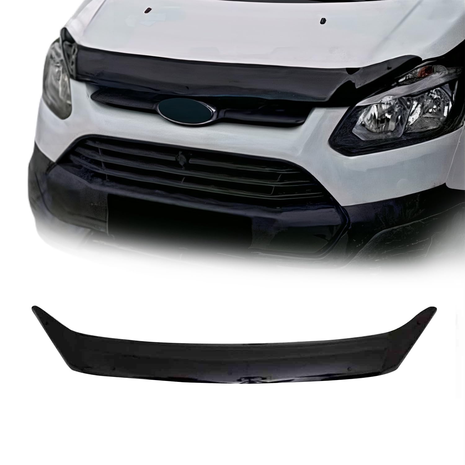 OMAC Motorhaube Deflektor Steinschlagschutz Kompatibel mit Ford Transit Tourneo Custom 2013-2018 | Schwarz Insekten Motorhaubenschutz Rahmenschutzfolie Maske Auto Zubehör OMAC Motorhaube Deflektor Steinschlagschutz Kompatibel mit Ford Transit Tourneo Custom 2013-2018 | Schwarz Insekten Motorhaubenschutz Rahmenschutzfolie Maske Auto Zubehör von OMAC