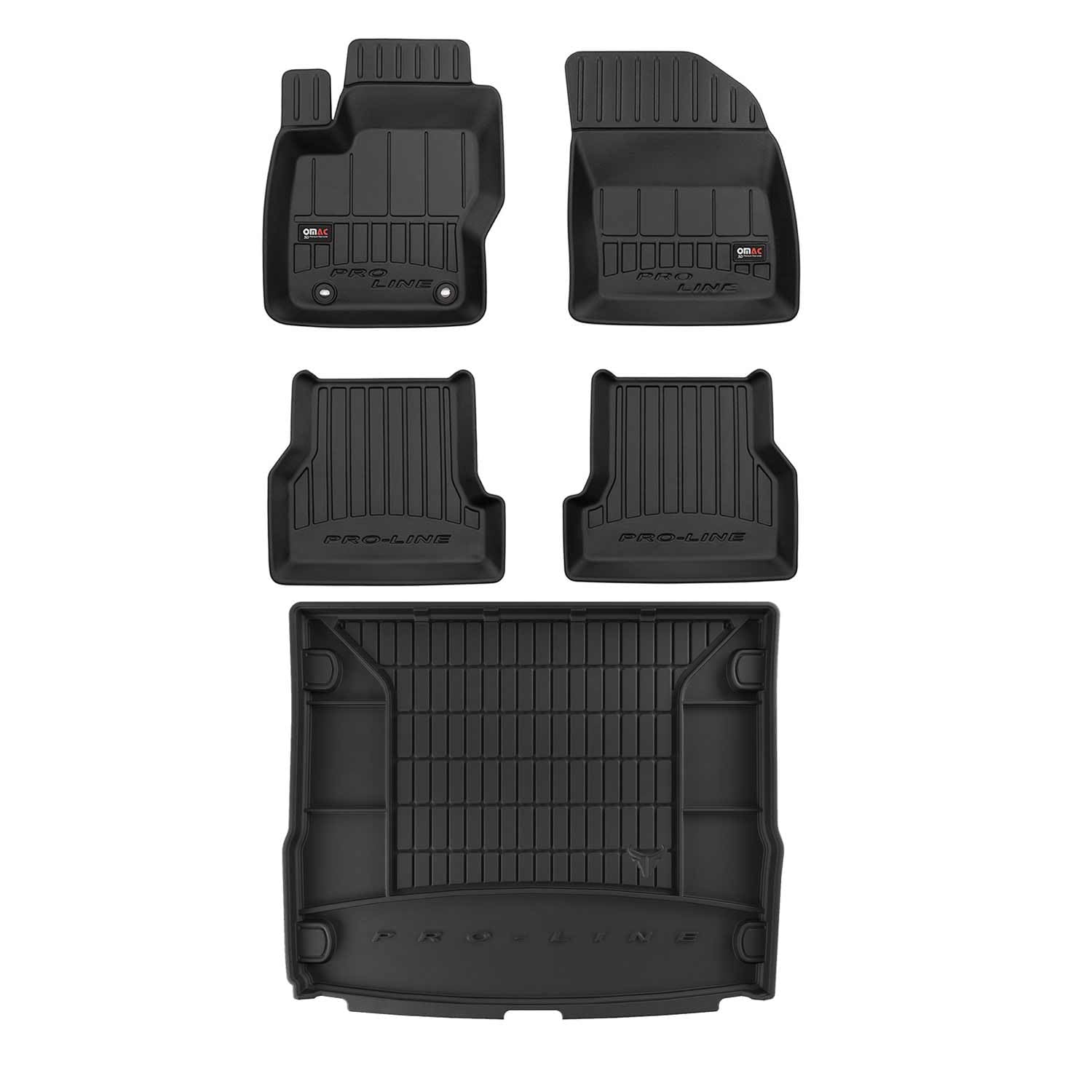 OMAC Fußmatten & Kofferraumwanne Set kompatibel mit Ford Focus mk2 2004-2011 Turnier Gummi OMAC Fußmatten & Kofferraumwanne Set kompatibel mit Ford Focus mk2 2004-2011 Turnier Gummi von OMAC