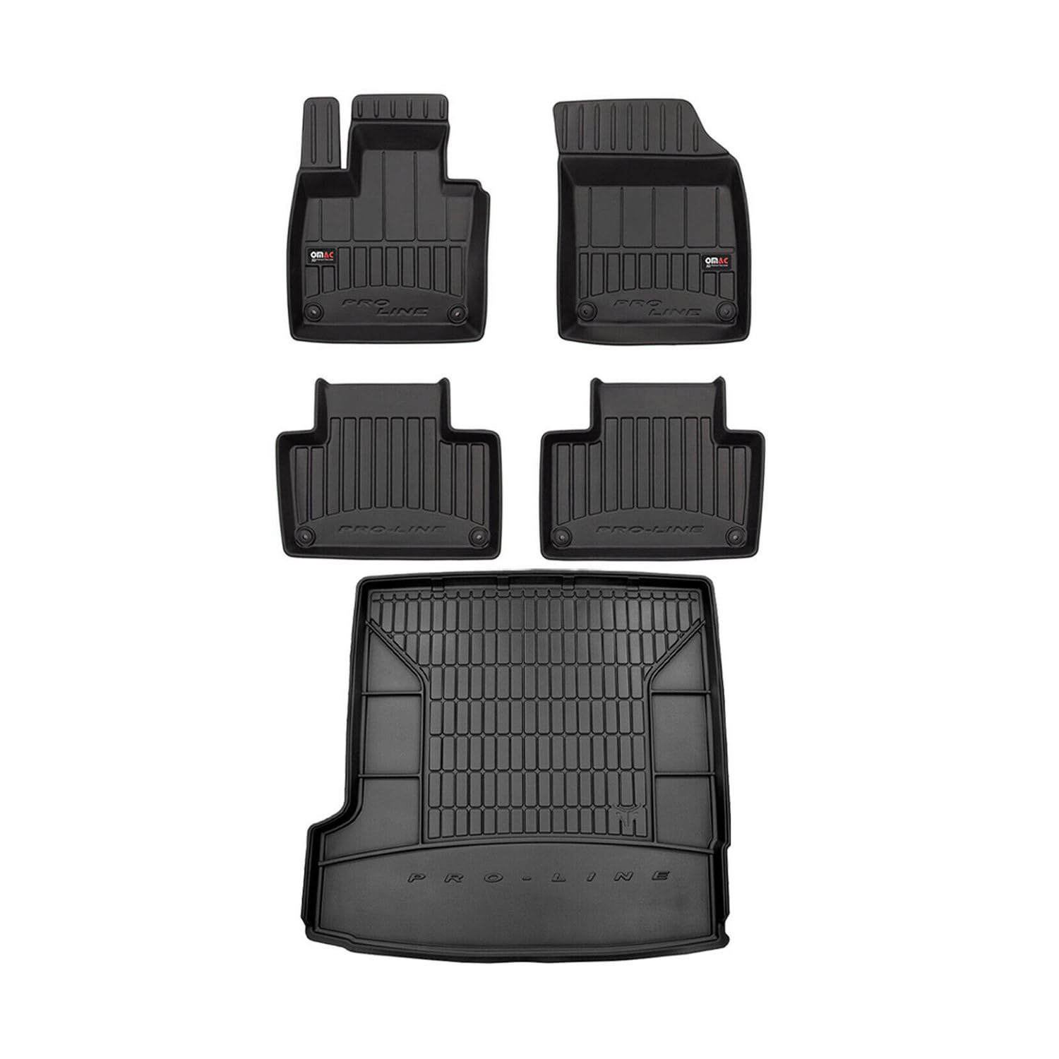 OMAC Fußmatten & Kofferraumwanne Set kompatibel mit Volvo XC90 2015-2019 mit 3.Reihe Gummi OMAC Fußmatten & Kofferraumwanne Set kompatibel mit Volvo XC90 2015-2019 mit 3.Reihe Gummi von OMAC