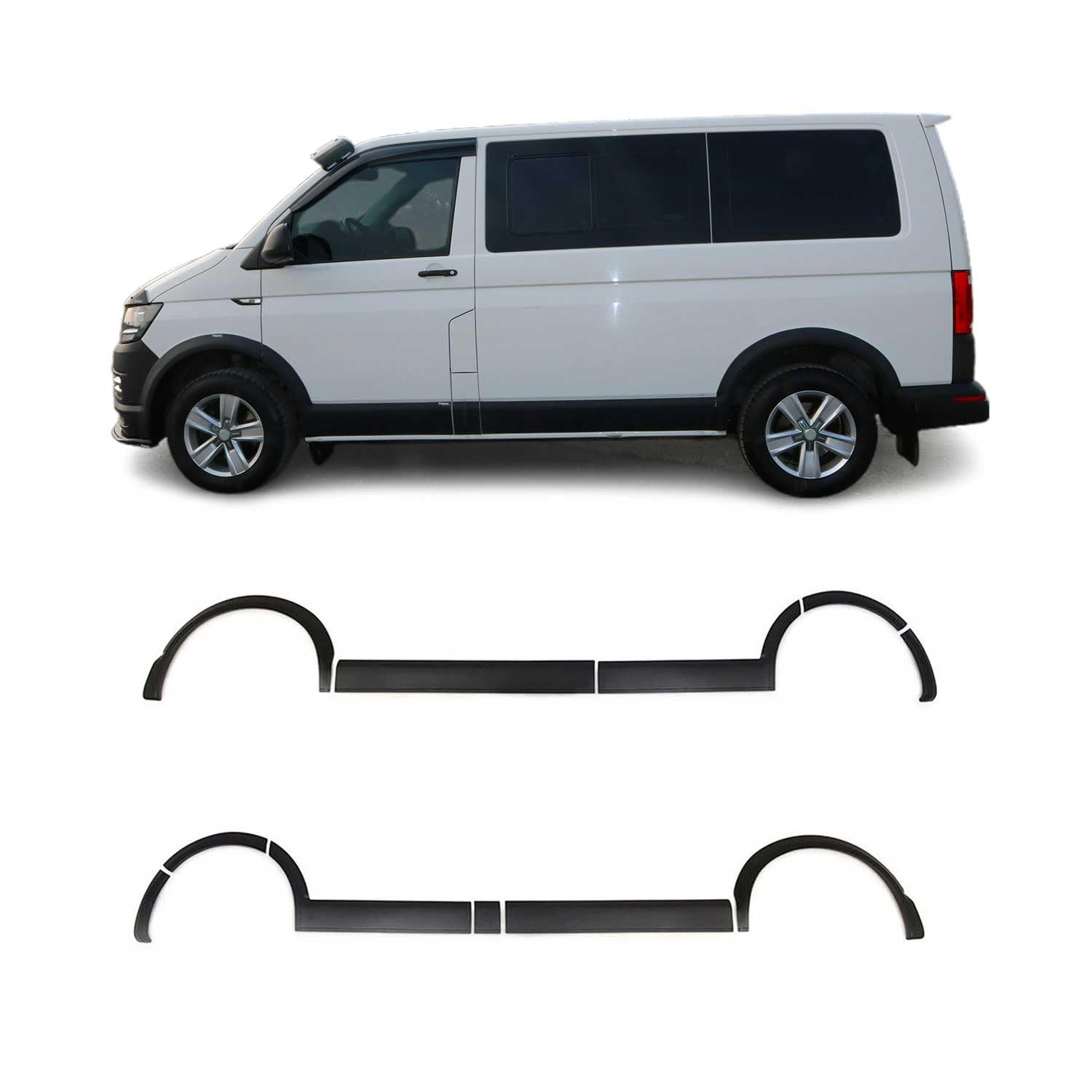 OMAC Radlaufschutz Kotflügel kompatibel mit VW T6 2015-2019 L1 Kurzer LHD ABS Schwarz 11tlg OMAC Radlaufschutz Kotflügel kompatibel mit VW T6 2015-2019 L1 Kurzer LHD ABS Schwarz 11tlg von OMAC