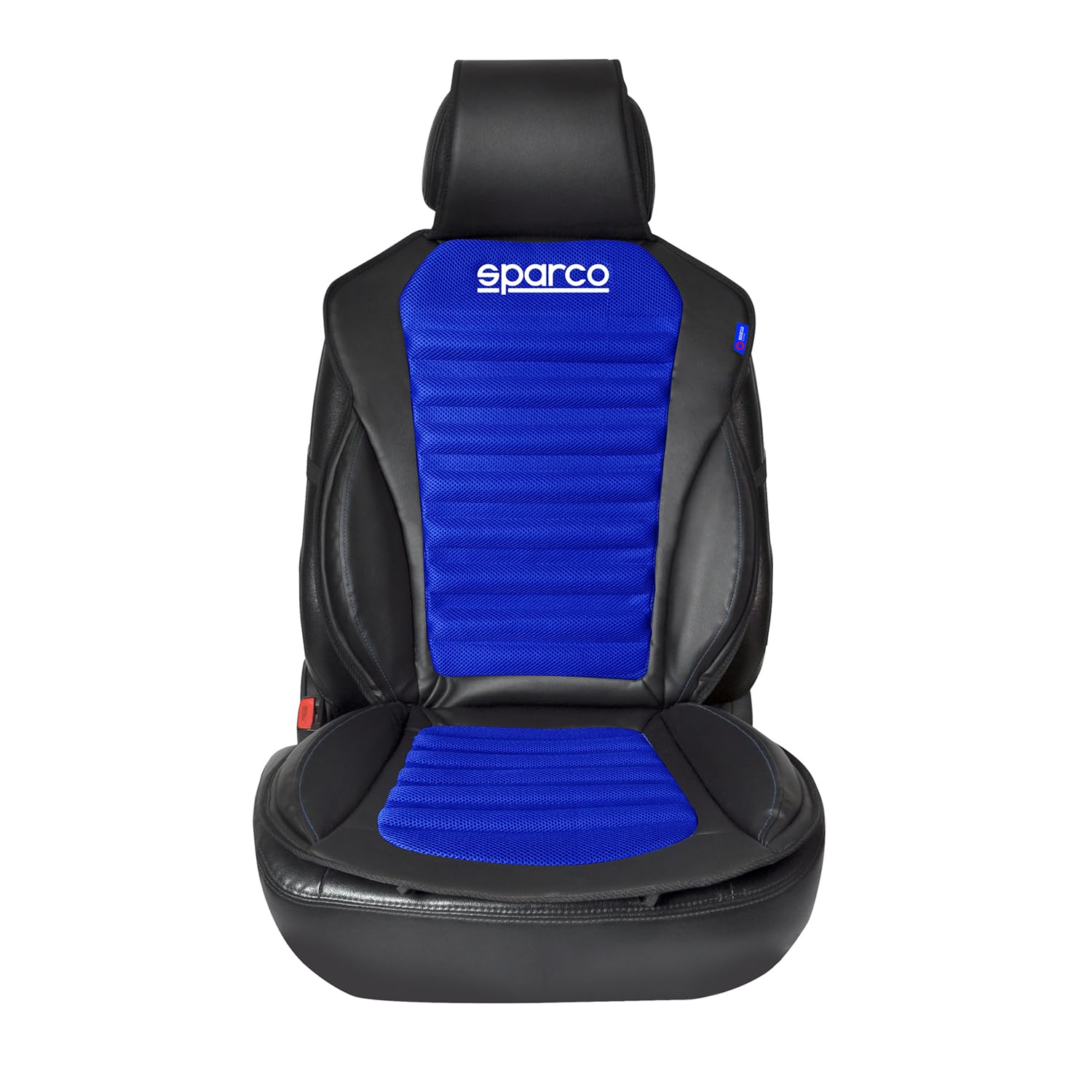 OMAC SPARCO Sitzkissen Sitzauflage Sitzschoner Universal Auto Sitzschutz Schwarz Blau von OMAC