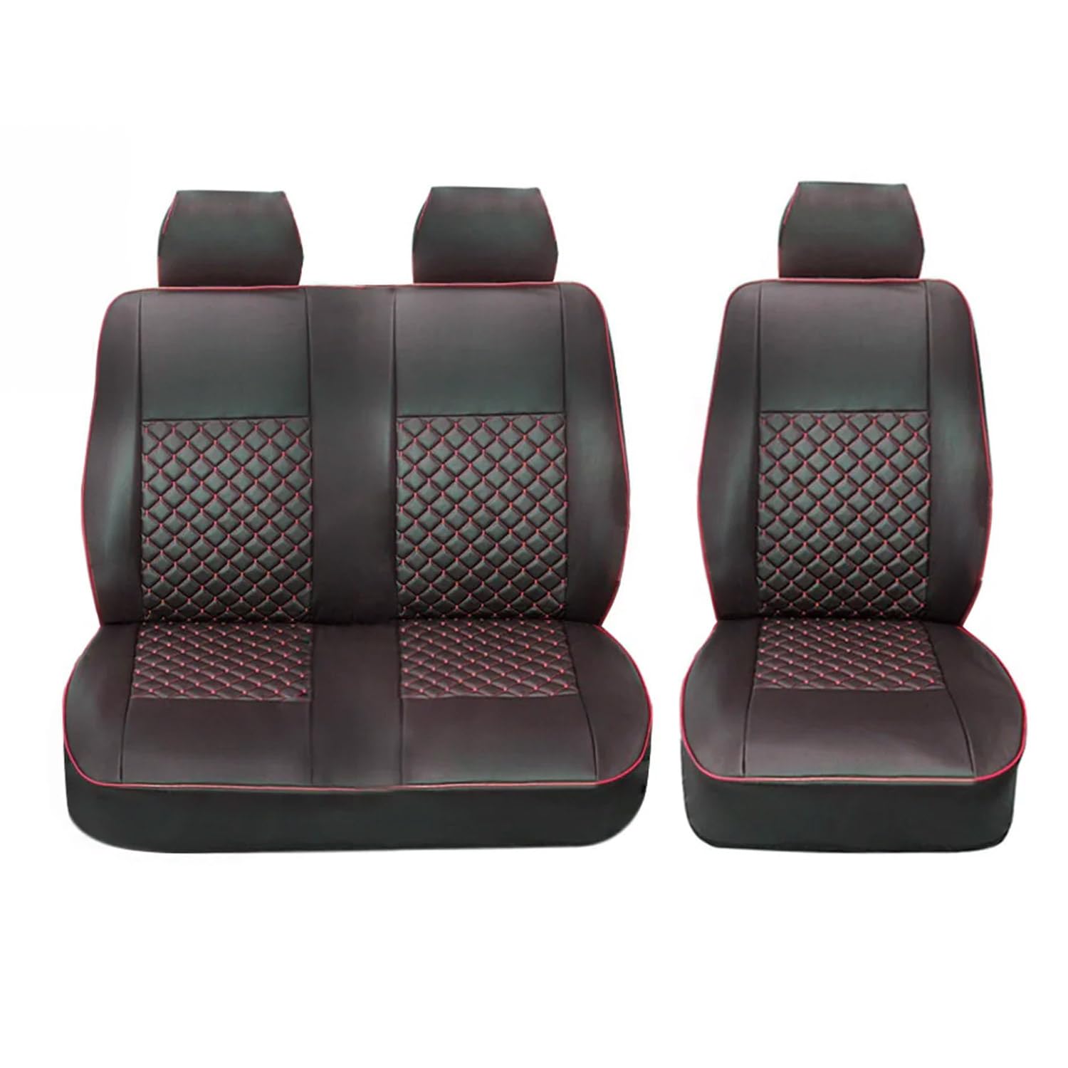 OMAC Sitzbezüge Schonbezüge kompatibel mit FIAT Ducato 2006-2024 Kunstleder Schwarz Rot 2+1 OMAC Sitzbezüge Schonbezüge kompatibel mit FIAT Ducato 2006-2024 Kunstleder Schwarz Rot 2+1 von OMAC