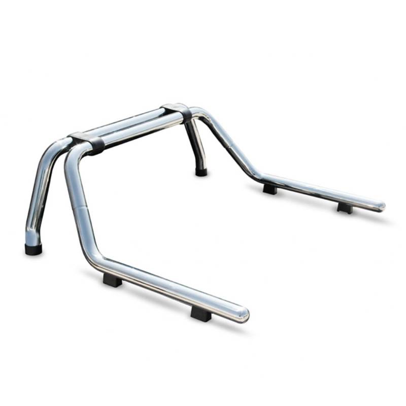 OMAC Überrollbügel Rollbar kompatibel mit VW Amarok Gefärbten Stahl Edelstahl Silber 1tlg von OMAC