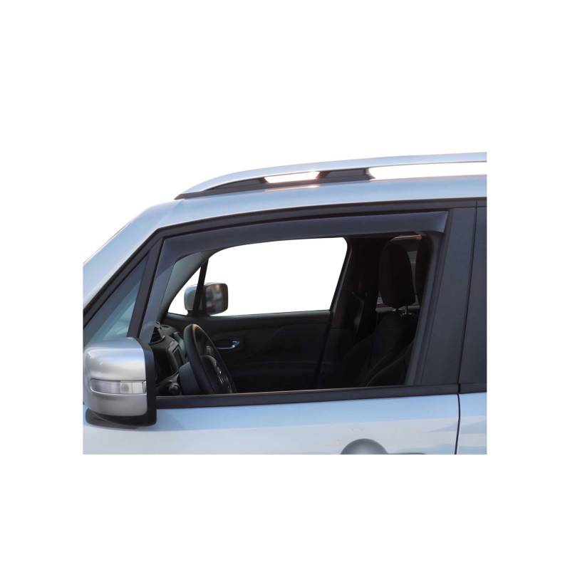 Windabweiser Regenabweiser kompatibel mit Ford Tourneo Courier 2014-2023 Dunkel Acryl 2tlg von OMAC