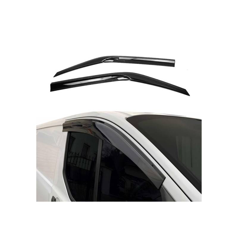 2X Windabweiser Regenabweiser kompatibel mit Mercedes Sprinter W906 2006-2018 Acryl Dunkel von OMAC