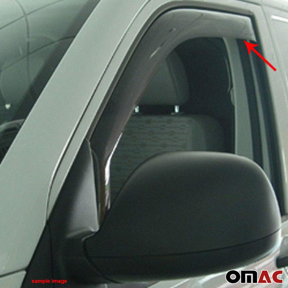Windabweiser Regenabweiser kompatibel mit Mercedes Sprinter W906 2006-2019 Dunkel Acryl 2X Windabweiser Regenabweiser kompatibel mit Mercedes Sprinter W906 2006-2019 Dunkel Acryl 2X von OMAC