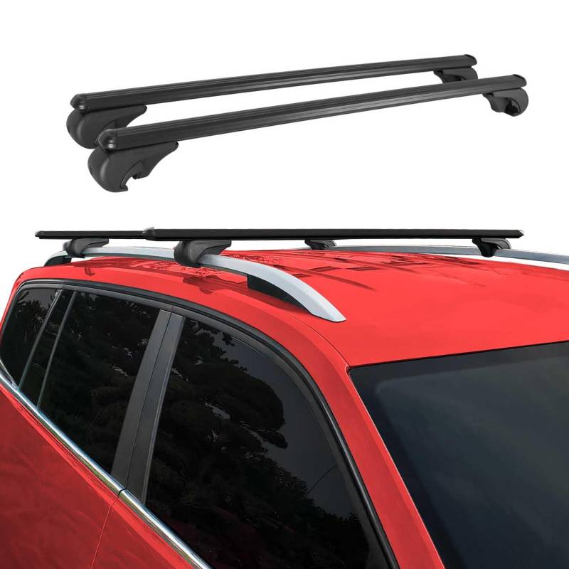 Dachträger für Citroen C5 Aircross 2018-2025 Gepäckträger Aluminium Schwarz 2X von OMAC