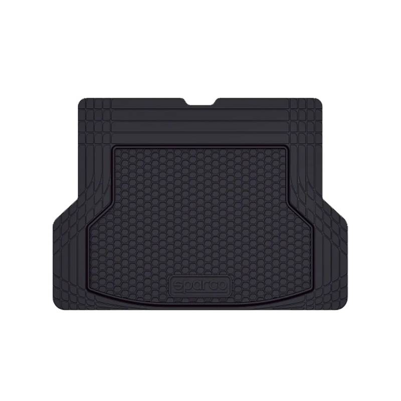 SPARCO Kofferraumwanne Laderaumwanne Universal Trimmbare Kofferraummatte Gummi von OMAC